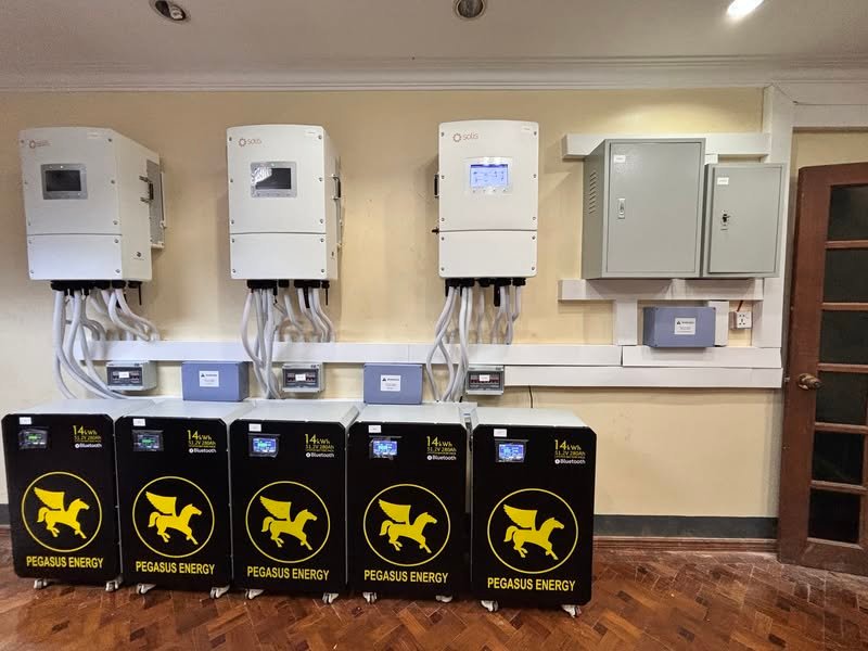 Energy backup project for an office in Pazundaung Township