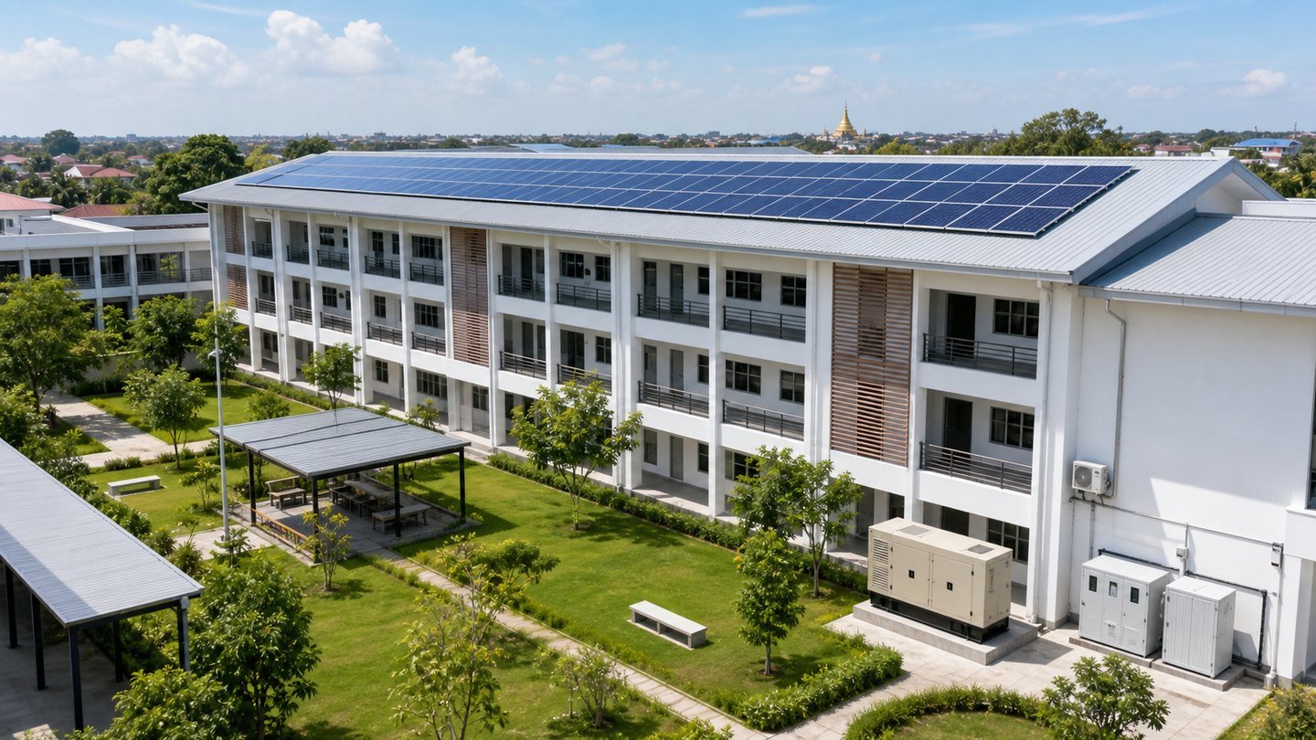 Solar power for a private school campus
