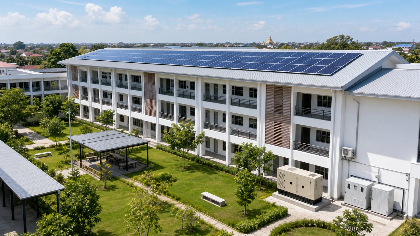 Solar power for a private school campus
