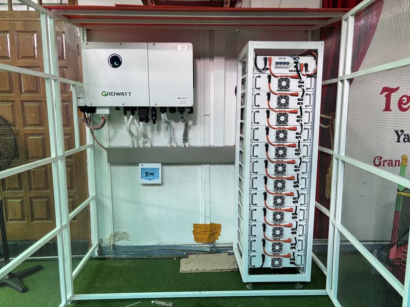 Energy backup project for a private school on Yadanar Myaing Road in Kamaryut Township